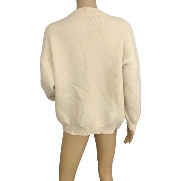 Peanuts Snoopy Woodstock Laughing HAHAHA Womens M/L Thermal Sweater Crewneck L/S - Picture 4 of 12